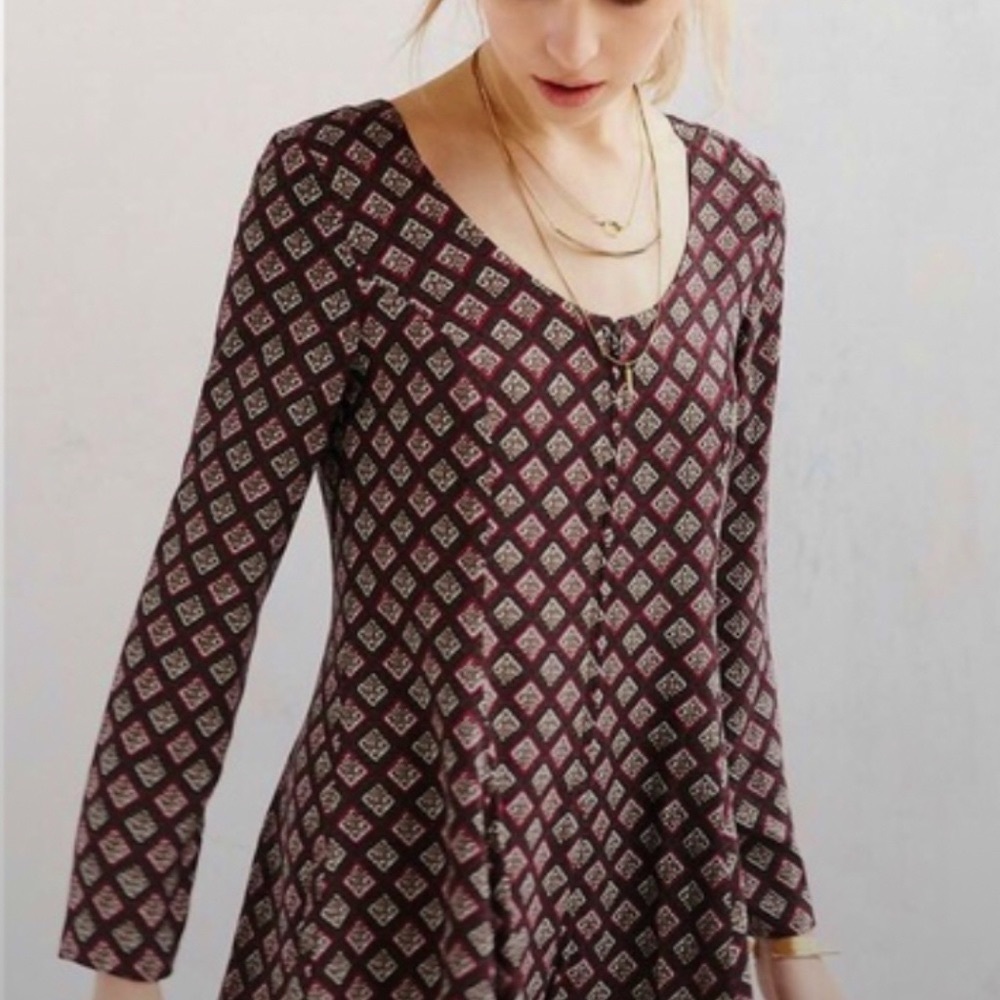 NWT Urban Outfitters Lucca Patterned Romper - Picture 2 of 8